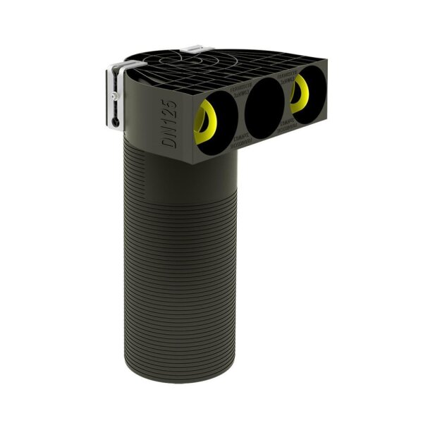 Fränkische profi-air classic Luftdurchlass plus 90° DN 125 - 3 x DN 63 Lang