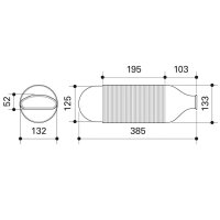 Fränkische profi-air tunnel Luftdurchlass Gerade...