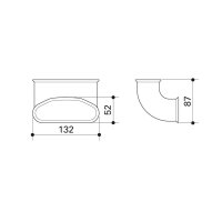Fränkische profi-air tunnel Bogen 90° vertikal