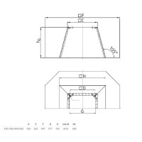 Systemair FDS 450/500 Flachdachsockel