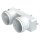 Blauberg BlauFast MH 75/204x60 – Ventiladapter 204x60 mm Flachkanal auf 2x75 mm Lüftungsrohr