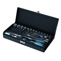 Steckschlüssel-Satz 1/4" 46-tlg. 4-14mm, PH/PZ...