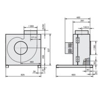 Rosenberg KBAE 280-4 Küchenabluftbox Wechselstrom
