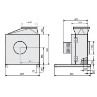 Rosenberg KBAD 500-4 Küchenabluftbox
