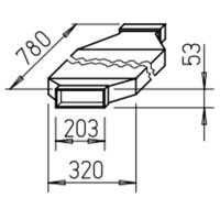 Helios FK-SD 200 Flachkanal Schalldämpfer 780...