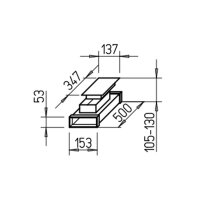 Helios FK-RZ 150 Kanal-Revisions- Zwischenst.,500x50x150...