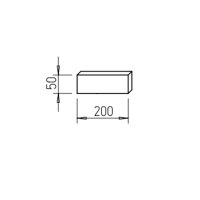 Helios FK-ED 200 Flachkanal Enddeckel 200 × 50 mm, Stahlblech verzinkt