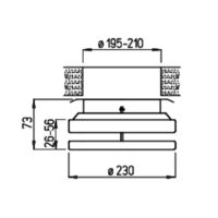 Helios MTVZ 200 Metall-Tellerventil Zuluft