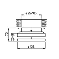 Helios MTVZ 100 Metall-Tellerventil Zuluft