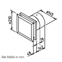 Helios M1/150 0-10V Minivent DN150 regelbar 0-10V