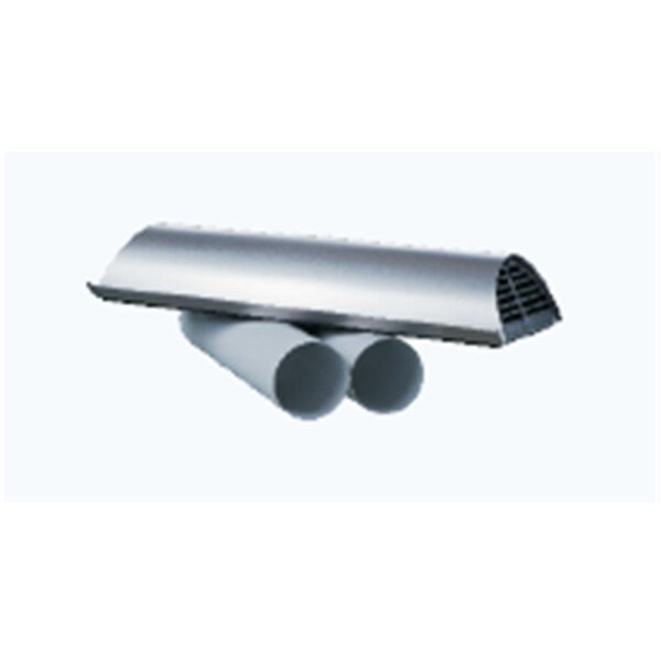 Blauberg MS Freshbox 100 chrome 1 x Metall-Außenhaube und 2 x Rohre 50 cm – Außenhaube DN 100