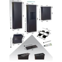 Wäscheabwurf Schachtrohr Bogen 30° 400 x 150