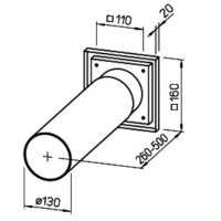 Helios WES 120 Wandeinbausatz