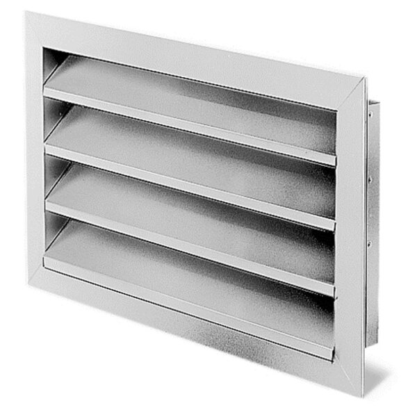 Helios WSG 70/40  Wetterschutzgitter rechteckig Aluminium eloxiert