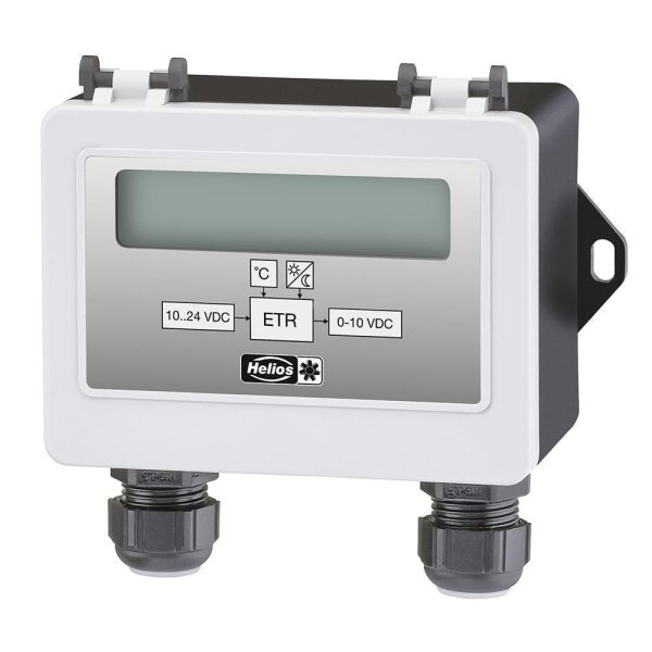 Helios ETR  elektr. Temperaturregler f. EC- und AC-Ventilatoren, FU 24V/0-10V