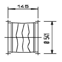 Helios STS 500 Flexible Verbindung mit 2 Rohrflanschen