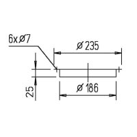 Helios FR 180 Winkel-Flanschring