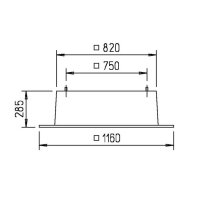 Helios FDS 500/560/630 Flachdachsockel aus GFK