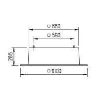 Helios FDS 450 Flachdachsockel aus GFK mit Klappmechanismus