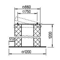 Helios SSD 500/560/630 Sockelschalldämpfer Höhe...