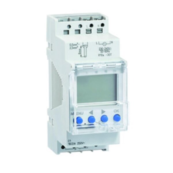 Helios WSUP-S Wochen-Zeitschaltuhr m. potentialfr. Kontakt Schaltschr.mont.