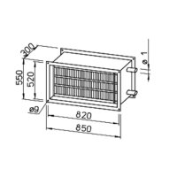 Helios WHR 4/80/50 Warmwasser-Heizregister