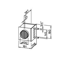 Helios WHR 100 Warmwasser-Heizregister für Rohr-DN 100