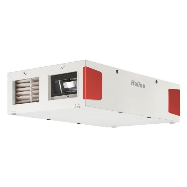 Helios KWL EC 2000 D PRO WW Deckengerät m. WRG, el.VH, WW-NH, Bypass, Grafikdisplay