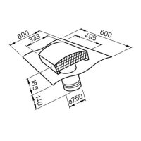 Helios DDF 250 Dachdurchführung DN 250 mm ziegelrot