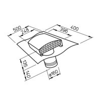 Helios DDF 160 Dachdurchführung DN 160 mm ziegelrot