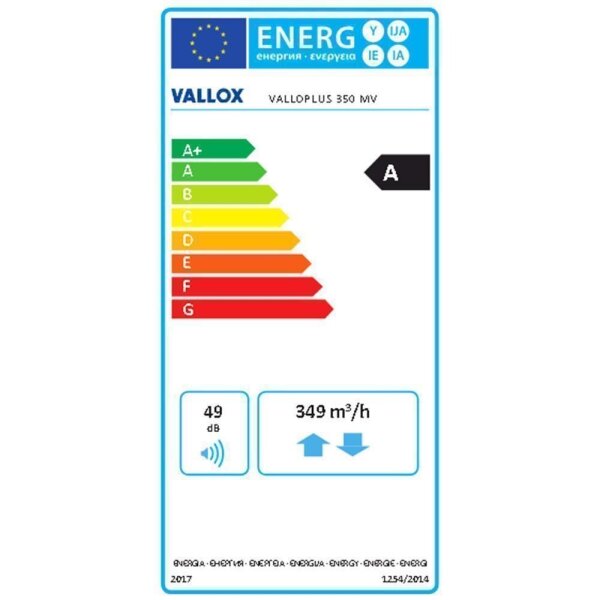 Vallox VP 350 MV-Links Wohnraumlüftungsgerät