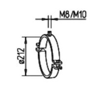 Helios IP-S 180 Befestigungsschelle DN 180