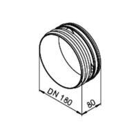 Helios IP-IV 180 IsoPipe Innenverbinder DN 180/180