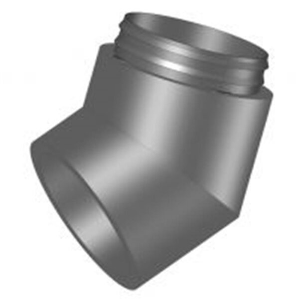 Helios IP-B 160/45° IsoPipe 45° Bogen m. Innenverbinder