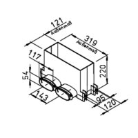 Helios FRS-WBK 2-51 Wand-Boden-Kasten 2 x Oval 51
