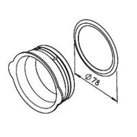Helios FRS-VDS 75 Verschlussdeckel rund 75 für Stutzen, Satz =Deckel u.Dichtr.