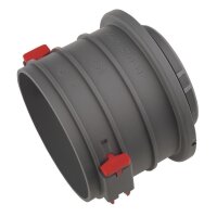 Helios FRS-ES 75 Einzelstutzen DN 75 m. Bajonettverschluss f.Blechteile