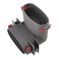 Helios FRS-BV 51 Bogen vertikal, 90°, Rohr Oval 51