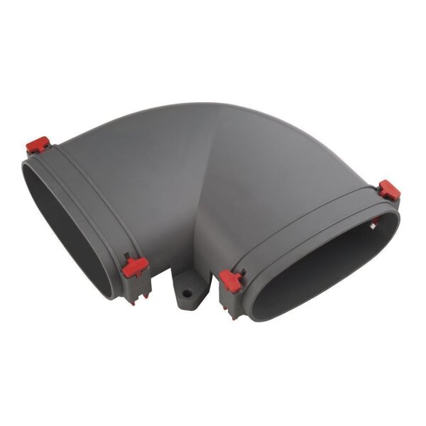 Helios FRS-BH 51 Bogen Horizontal 90°, Rohr Oval 51