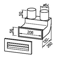 Helios FRS-WBS 2-63 Winkelbogen-Set, 2 × DN 63 mm