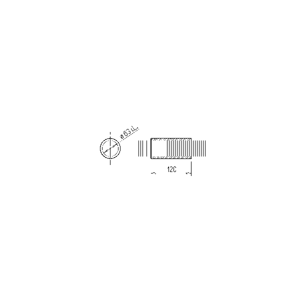 Helios FRS-VM 63 Verbindungsmuffe DN 63 mm