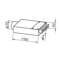 Helios FRS-VK 6-63/125 Verteilerkasten 6 × DN 63,1 × 125