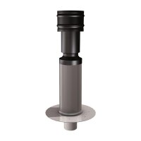 Flachdachhaube Lüftung Schwarz DN 160mm Höhe 450mm