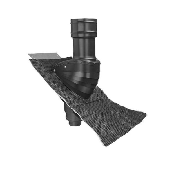 Steildachhaube Lüftung DN 200mm Schwarz