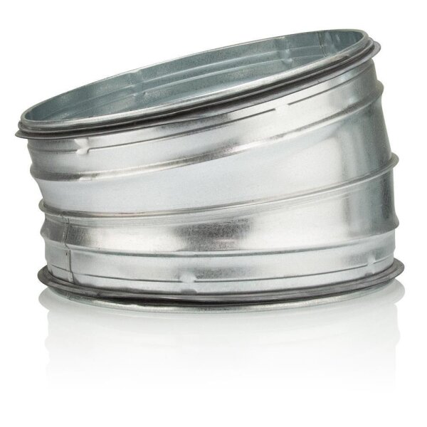 Rokaflex Lüftungsbogen 30° DN 355 Segmentbogen verzinkt mit Dichtung