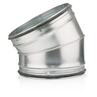 Lüftungsrohr Bogen 30° DN 224 mm verzinkt mit...