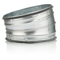 Lüftungsrohr Bogen 15° DN 224 mm verzinkt mit...