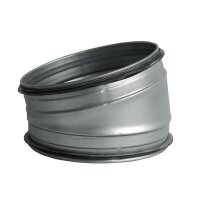 Lüftungsrohr Bogen 15° DN 150 mm verzinkt mit...