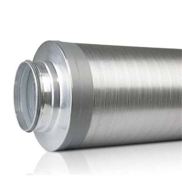 Rokaflex Telefonieschalldämpfer DN 100 Gehäuse DN 150 L 1000 mm Dämmung 25 mm