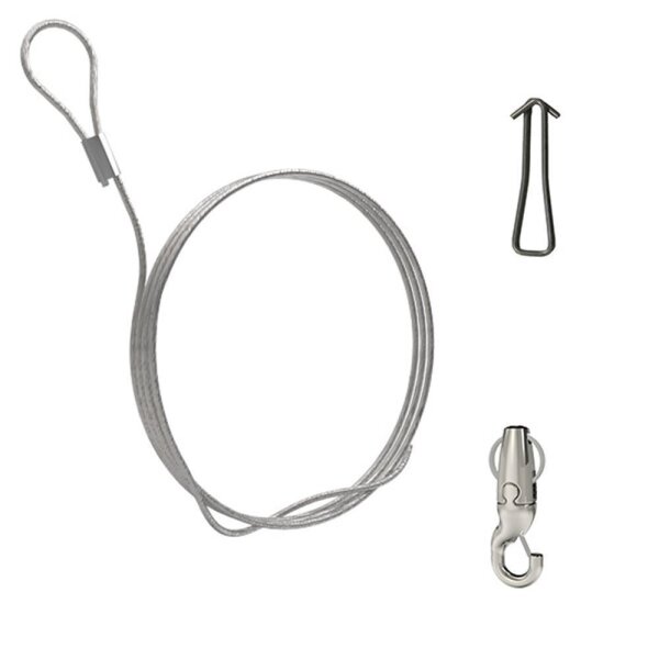 Gripple 2x Angel Haken 1M Endung Schlaufe+Dübel
